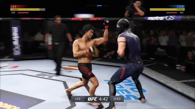 Bruce Lee vs. Sub-Zero (EA Sports UFC 3) - CPU vs. CPU - Crazy UFC ?? смотреть онлайн