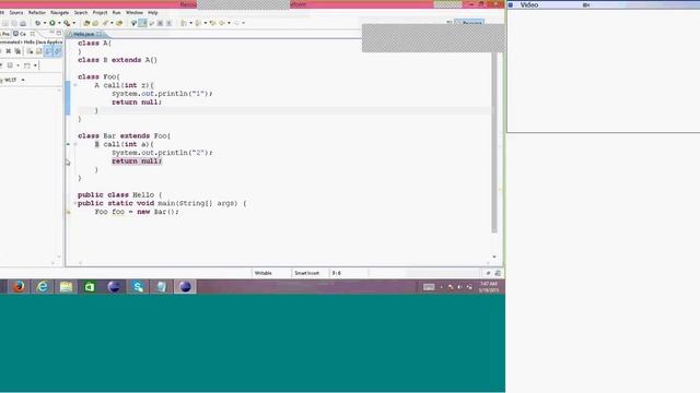 Core Java Leason 4- Overloading and Overriding смотреть онлайн