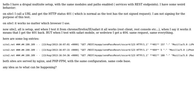 Drupal: Drupal 404 not found with SOME browsers смотреть онлайн