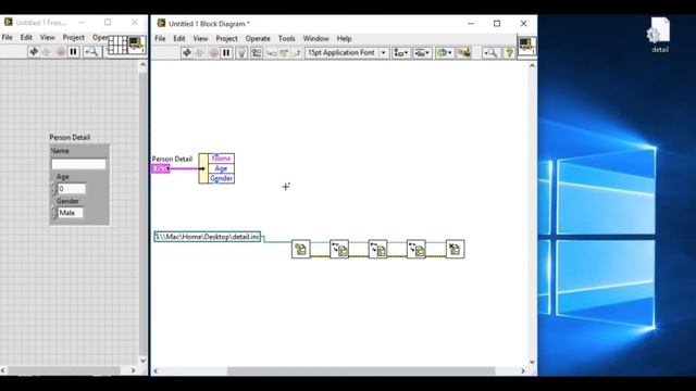 How to write into configuration INI file - LabVIEW смотреть онлайн