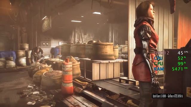 GeForce GTX 1050 ti -- Intel Core i3-8100 -- Deus Ex Mankind Divided Benchmark смотреть онлайн