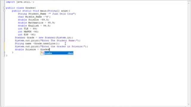 Grades input/output JAVA LANGUAGE смотреть онлайн