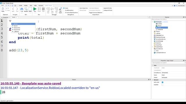 Using Functions - (Ep 5) Lua Scripting Tutorial for Roblox Game Dev смотреть онлайн