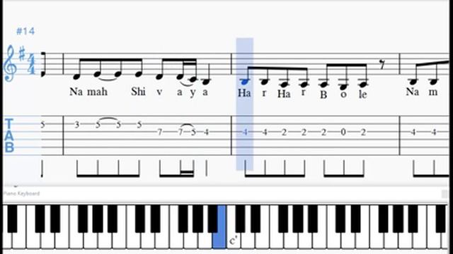 "Aum Namah Shivaya" Sheet music and Guitar tabs смотреть онлайн