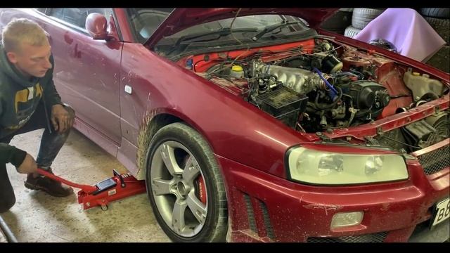 Nissan Skyline r34. Делаем скай на полном приводе.1 Эпизод... смотреть онлайн