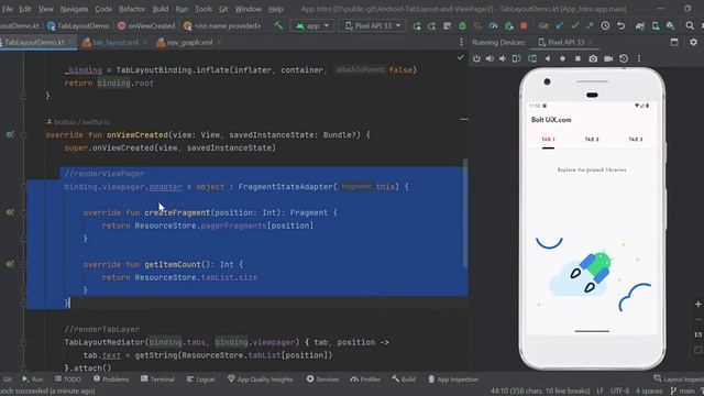 TabLayout Onboarding Screens with ViewPager2 | android app development tutorial for beginners смотреть онлайн
