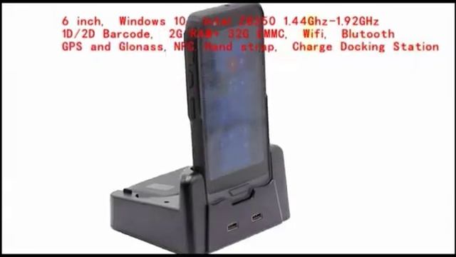 HiDON 6 inch Intel Win10 IOT NFC Android Barcode PDA Scanner 5000MAh Handheld Terminal PDA handheld смотреть онлайн