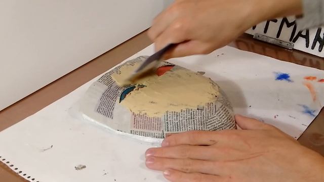 Как сделать маску Кагекао из папье-маше смотреть онлайн