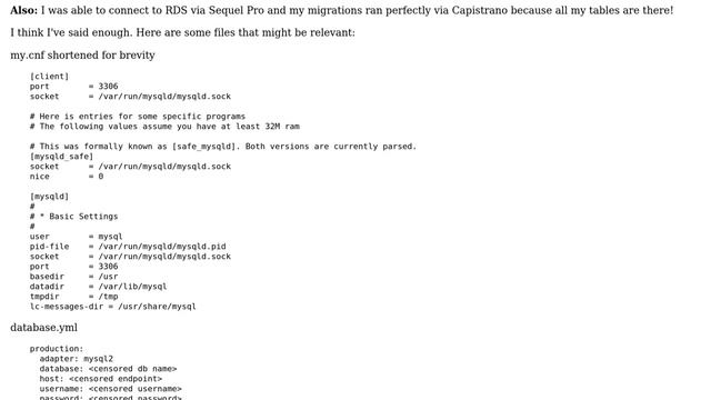 DevOps & SysAdmins: mysql.sock error when deploying with AWS Ubuntu and RDS смотреть онлайн