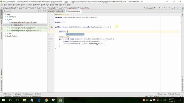 How to show toast message on click button in Android Studio смотреть онлайн