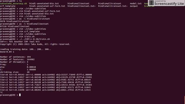 Hindi Named entity recognition using CRF++ смотреть онлайн