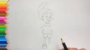 Рисунок Буратино. Как нарисовать Буратино. Рисунок Буратино поэтапно. Буратино рисунок карандашом.