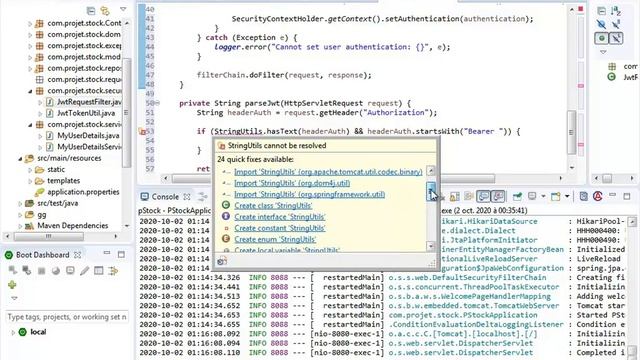 Login Register Angular 10 Spring Boot ,+ Spring Security et Jwt Part 2 смотреть онлайн