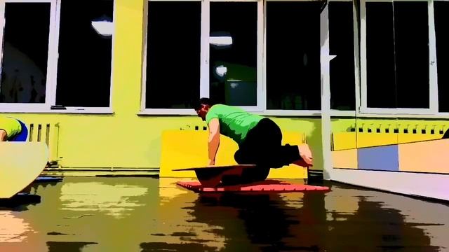 Asana on balance board смотреть онлайн