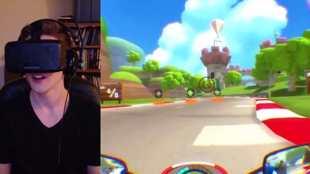 VR Mario Kart!?!? ALMOST! VR Karts on Oculus [60 fps] смотреть онлайн
