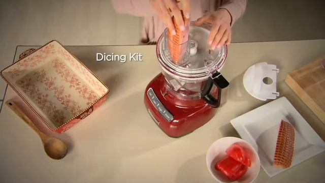 KitchenAid 13-cup Exact Slice Food Processor with Dicing Kit on QVC смотреть онлайн