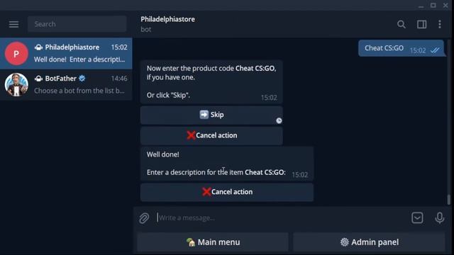 How to create Telegram store bot | ShopFather смотреть онлайн