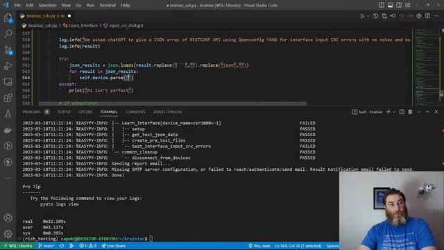 chatGPT network automation with pyATS смотреть онлайн