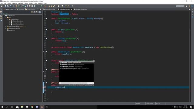Minecraft Bukkit/Spigot Plugin Tutorial #43: Cancel Event смотреть онлайн