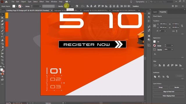 UI Design Tutorial for Beginners - Landing Page Design for Car Website смотреть онлайн