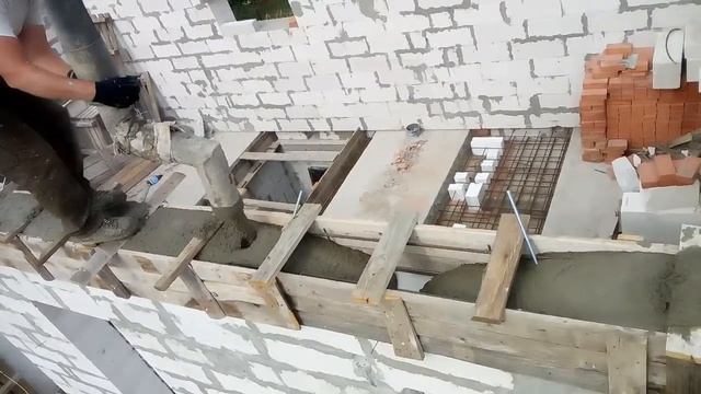 Заполнение опалубки бетоном смотреть онлайн