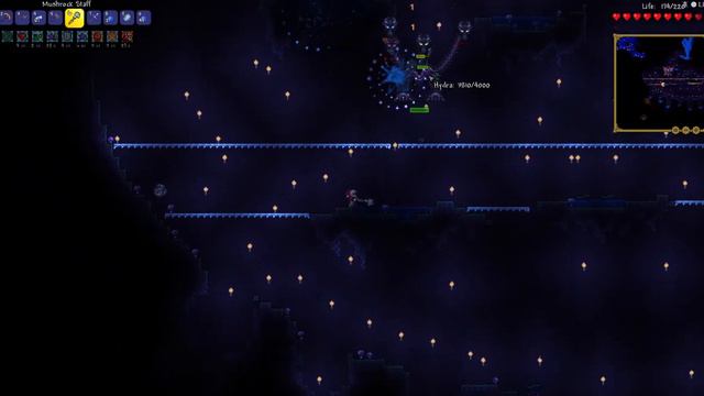 Terraria ancients awakened Hydra boss fight смотреть онлайн