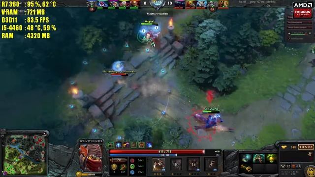 DOTA 2 Reborn - AMD RADEON R7 360 [GAMEPLAY] смотреть онлайн