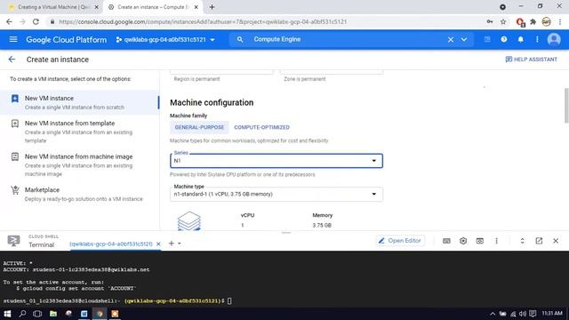 Track 1 Skill Badge 1 Solution Quest:Creating a Virtual Machine смотреть онлайн
