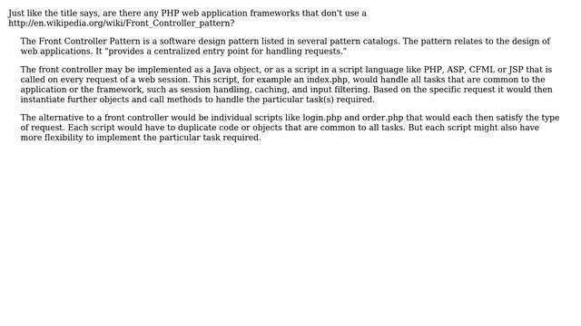 PHP Frameworks That Don't Use a Front Controller? (2 Solutions!!) смотреть онлайн