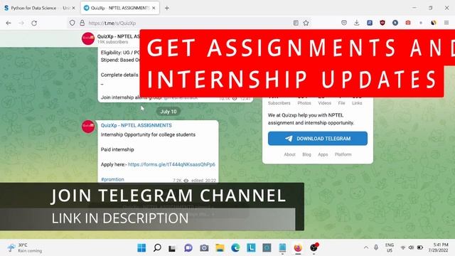 NPTEL PYTHON FOR DATA SCIENCE ASSIGNMENT 2 ANSWERS | 2022 смотреть онлайн