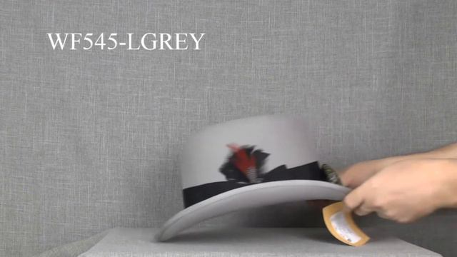 WF545-LGREY Шляпа фетровая Scala GODFATHER