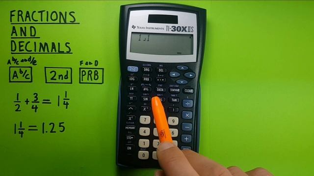 How to convert between Fractions and Decimals on the Texas Instruments TI-30X iis Calculator смотреть онлайн