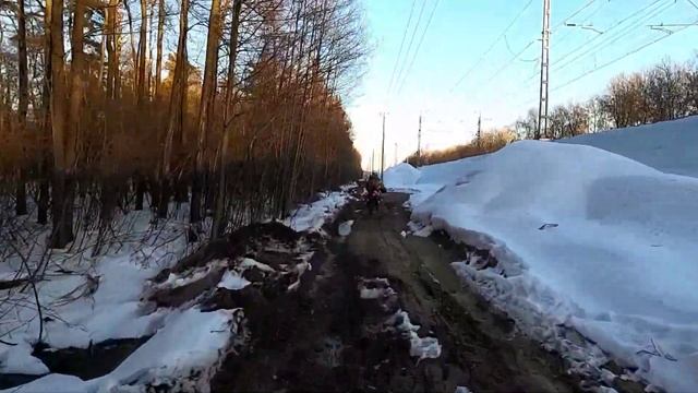 зимняя эндуро покатушки в Павловском Посаде смотреть онлайн