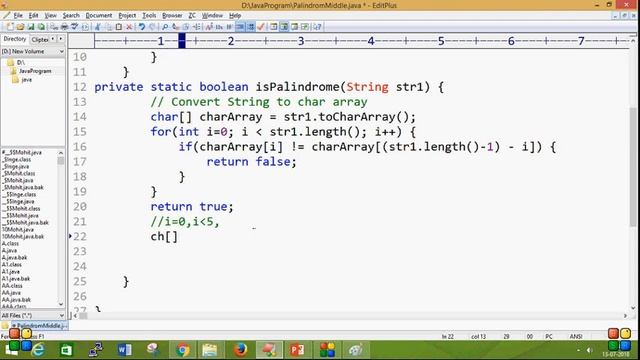 Important Interview question Find String is palindrome or not in core java ? смотреть онлайн