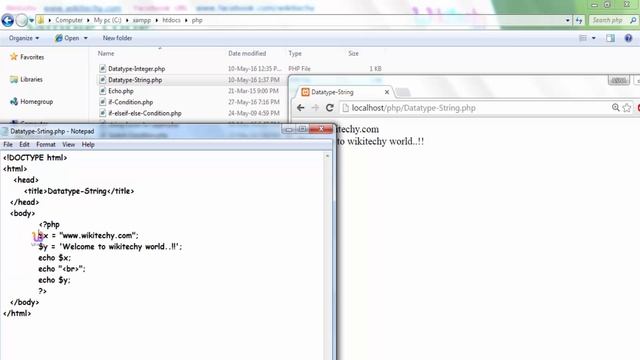 Php Datatype String | Data Types | Php | String | Learn Php | Php Software | Wikitechy.com смотреть онлайн