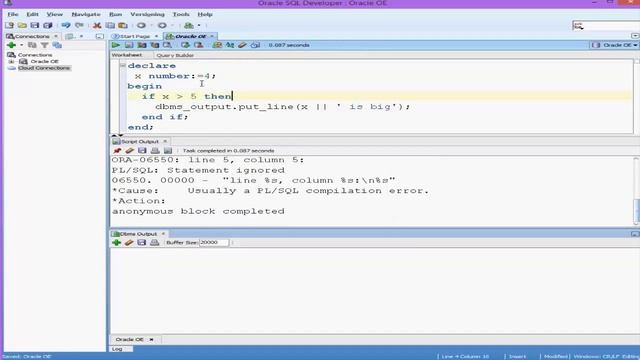 #7. Intro to Oracle PL/SQL ( If Statement ) مقدمة لاوراكل смотреть онлайн
