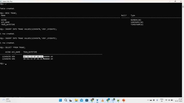 Session -4 : SQL & PLSQL Real-time training || Data types || DATE || LOB || RAW || 17-07-2022 смотреть онлайн