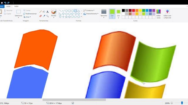 How To make windows xp in ms paint (UPDATED) смотреть онлайн