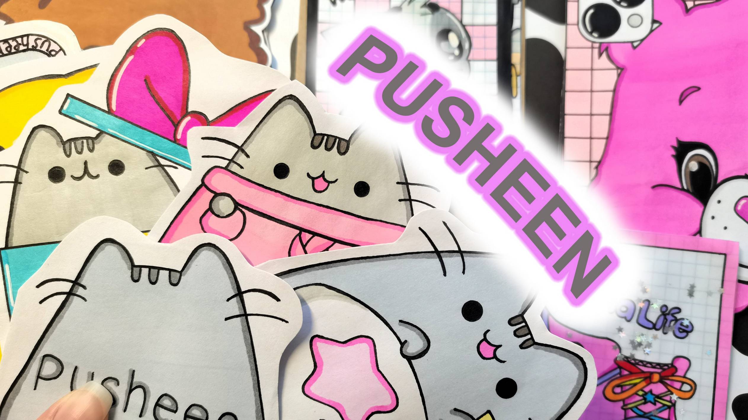 Pusheen😸Бумажные сюрпризы😍Распаковка💗 смотреть онлайн