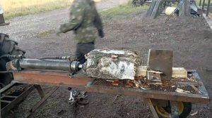 Самодельный гидравлический дровокол к трактору