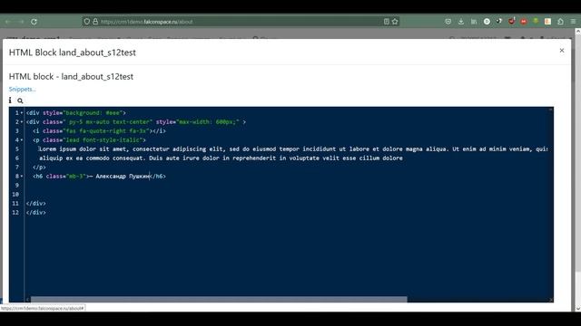 Многостраничный сайт из лендингов в решении Falcon CRM + Site. Создание и редактирование лендингов смотреть онлайн