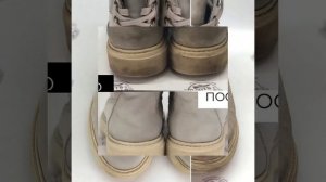 Чистка обуви из нубука в мастерской BootsHeels
