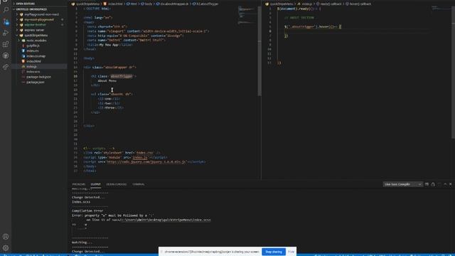 Simple Roll Out Navbar menus, jQuery смотреть онлайн