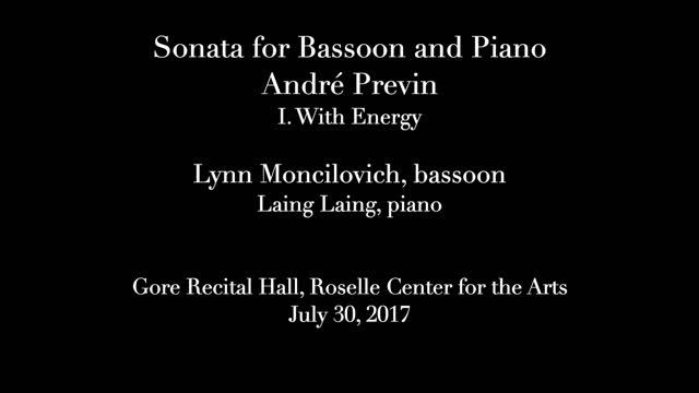 Previn Sonata for Bassoon смотреть онлайн