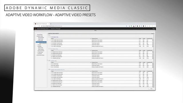 Dynamic Media Classic Adaptive Video Sets смотреть онлайн