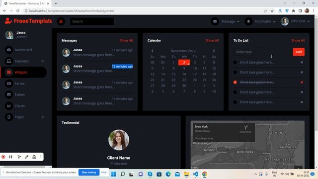 Bootstrap 5 Free Admin Dashboard Template 2 смотреть онлайн