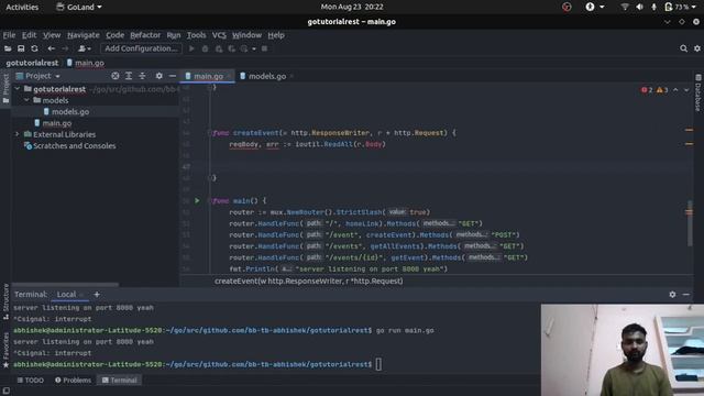 Create Event | Golang REST API | Tutorial смотреть онлайн