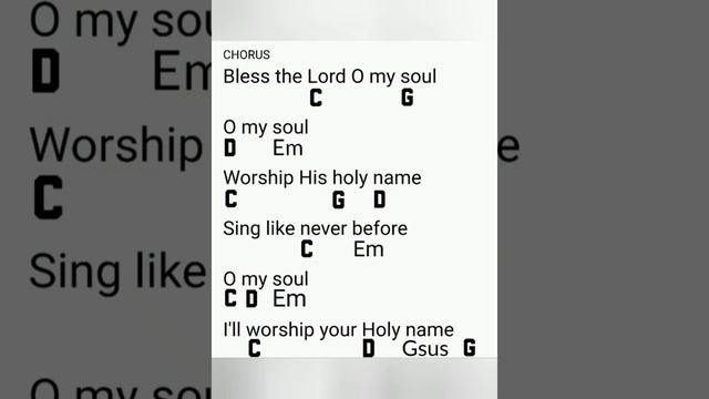 10 000 REASONS (Bless The Lord O My Soul) Lyrics and Chords смотреть онлайн
