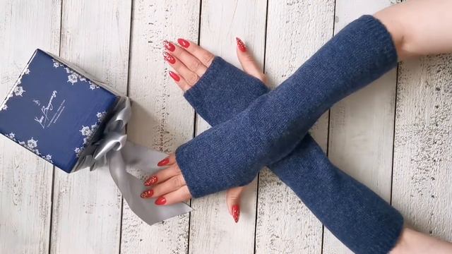 Митенки МК-2 цвет лазурит смотреть онлайн