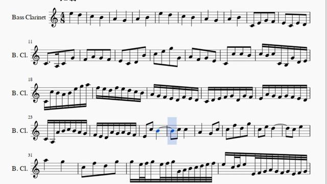 Bass Clarinet Sheet Music: How to play Canon in D by Johann Pachelbel смотреть онлайн